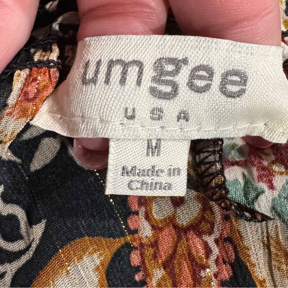 Umgee Multicolor Patchwork Blouse - Picture 11 of 13